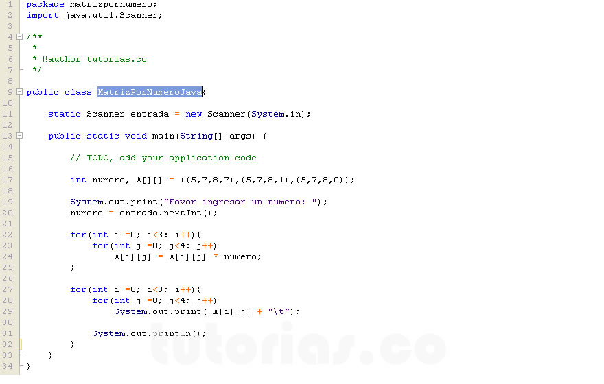 arrays – java (matriz por numero)