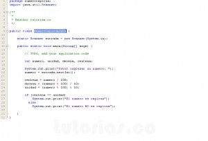 programacion en java: numero capicua