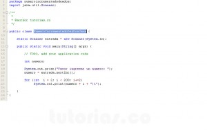 programacion en java: numero incrementado de a dos