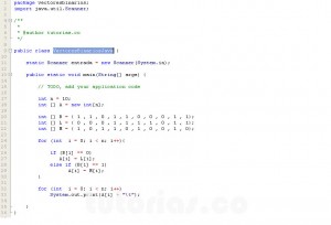 programacion en java: vectores binarios