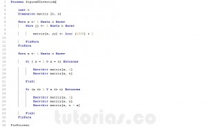 programacion en pseint: figura N invertida