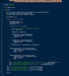 programacion en c++: temperatura anual