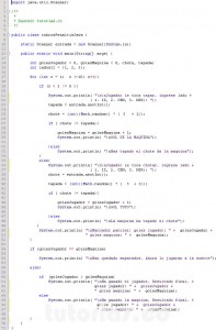 programacion en java: cobros penaltis