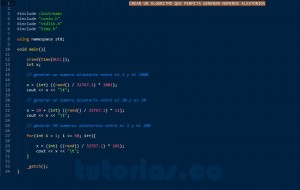programacion en c++: generar numeros aleatorios
