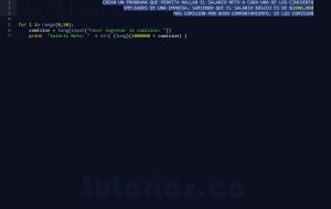 programacion en python: hallar el salario neto