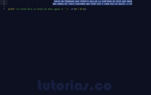 programacion en python: duracion barra de tinta