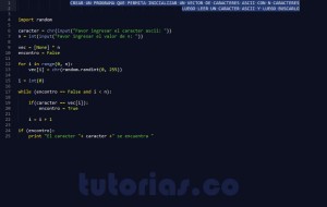 programacion en python: busqueda de caracter ascii