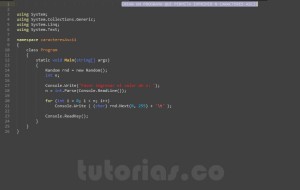 programacion en c#: generar caracteres ascii