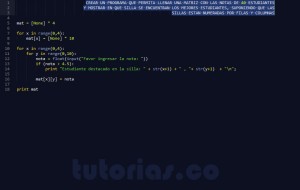 programacion en python: estudiantes destacados