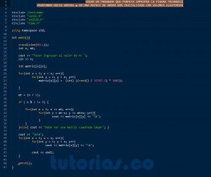 programacion en c++: figura triangulo superior