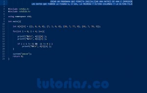 programacion en turbo C: imprimir datos figura U