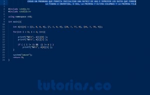 programacion en turbo C: imprimir datos figura u invertida