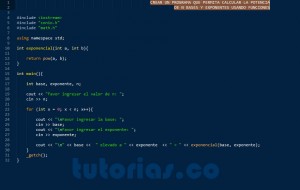 programacion en c++: funcion potencia