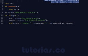 programacion en python: funcion potencia