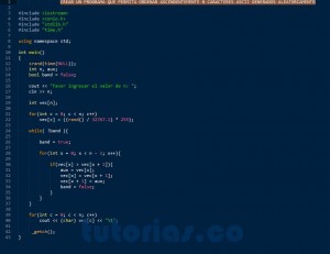 programacion en c++: ordenar carcateres ascii