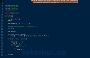 programacion en c++: vector clave