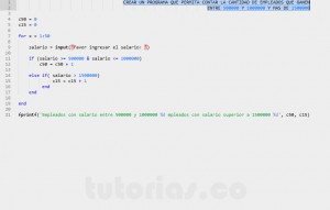 programacion en matLab: contador de empleados