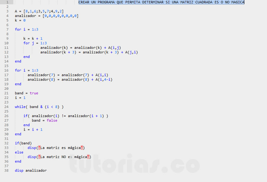 matrizMagicaM | Tutorias.co
