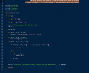 programacion en C++: mayor cantidad de numeros consecutivos