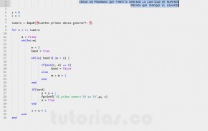 programacion en matLab: primeros numeros primos