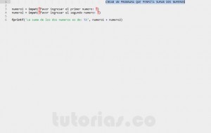 programacion en matLab: suma de dos numeros