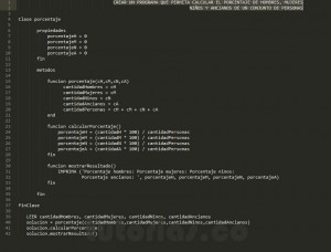 programacion en pseudocodigo: porcentaje de personas