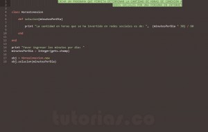 programacion en ruby: hallar las horas de conexion