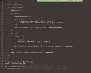 programacion en ruby: realizar inventario a un almacen