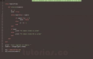 programacion en ruby: determinar si un numero es o no primo