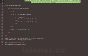 programacion en ruby: generar la serie matematica PI