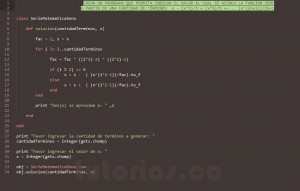 programacion en ruby: generar la serie matematica seno