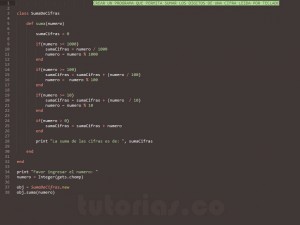 programacion en ruby: suma de cifras de un numero