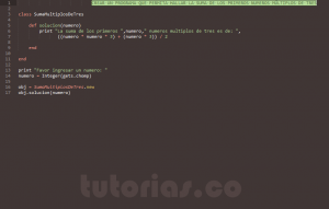 programacion en ruby: suma de numeros multiplos de tres