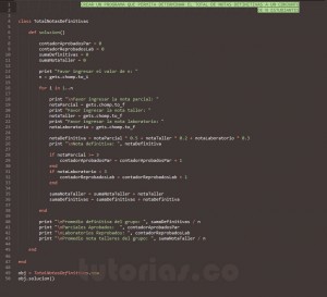 programacion en ruby: calcular el total de notas definitvas