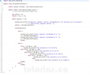 programacion en java: brujula virtual