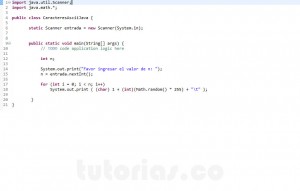programacion en java: caracteres ascii