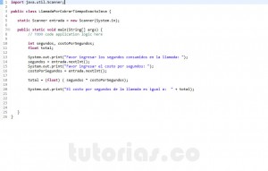 programacion en java: llamada por cobrar tiempo exacto