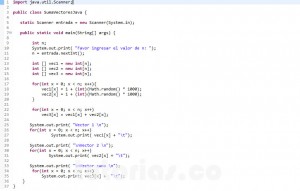 programacion en java: suma de vectores