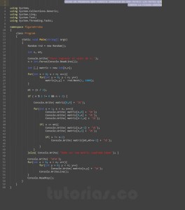 programacion en c#: figura arroba