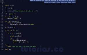 programacion en python: figura flecha inferior