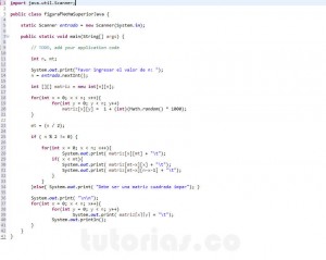 programacion en java: figura flecha superior