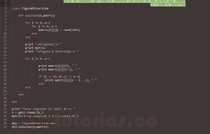 programacion en ruby: figura n invertida