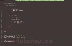 programacion en ruby: figura n matriz