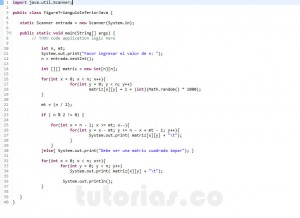 programacion en java: figura triangulo inferior