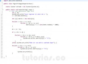 programacion en java: figura triangulo superior