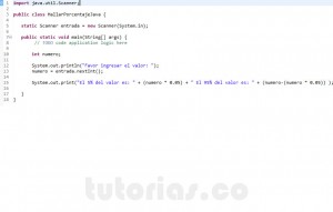 programacion en java: hallar porcentaje