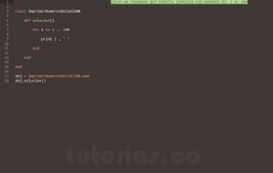 programacion en ruby: imprimir numeros del 1 al 100