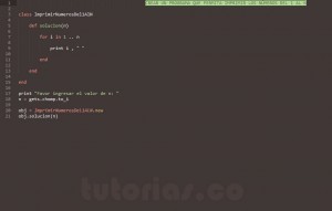 programacion en ruby: imprimir numeros del 1 al n