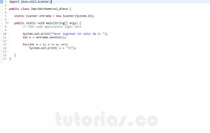 programacion en java: numeros 1 al n