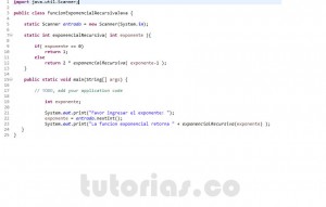 programacion en java: exponencial recursiva